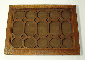 Edison S-19 Diamond Disc Phonograph Grill with Brown material, Vintage Nice condition Edison Phonograph Gramophone Talking machine