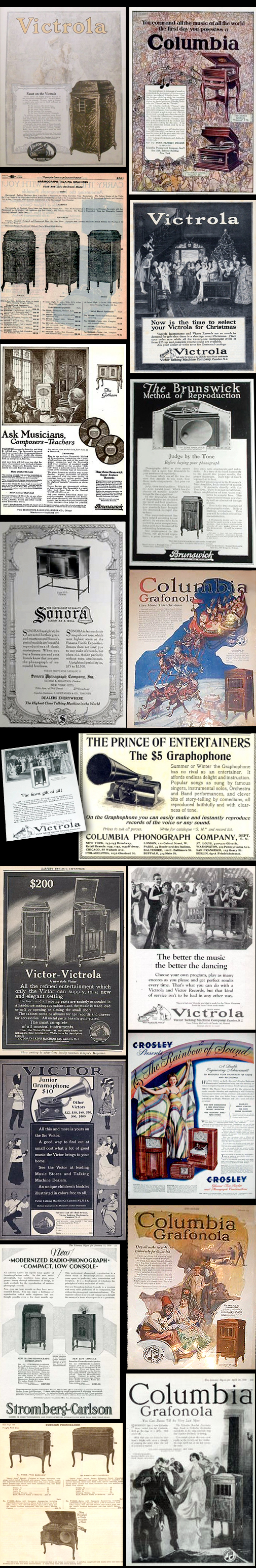 Phonograph, Gramophone, Talking Machine, Graphophone, Grafanola, Victrola, Victor Talking Machine, Edison, Diamond Disc, Sonora, Sonata, Silvertone, Brunswick, His Master's Voice, HMV, Berliner, Johnson, Consolidated, Unites, Paramount, Victory, BlueBird, Columbia, Record Needle, Record Player, Victrola Needle, Gramaphone, Advertising, Ads, Vintage, Antique, Antique record player, Sears, Zonophone, stylus, sapphire tip, Needle, Needles, 