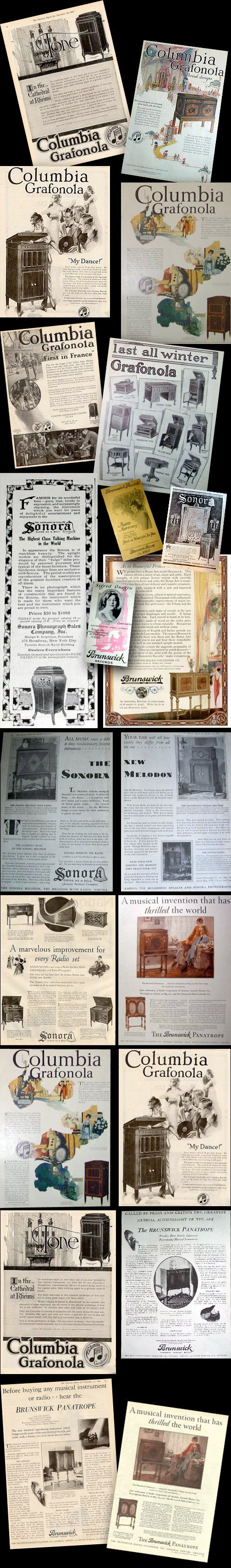Phonograph, Gramophone, Talking Machine, Graphophone, Grafanola, Victrola, Victor Talking Machine, Edison, Diamond Disc, Sonora, Sonata, Silvertone, Brunswick, His Master's Voice, HMV, Berliner, Johnson, Consolidated, Unites, Paramount, Victory, BlueBird, Columbia, Record Needle, Record Player, Victrola Needle, Gramaphone, Advertising, Ads, Vintage, Antique, Antique record player, Sears, Zonophone, stylus, sapphire tip, Needle, Needles, 